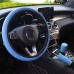 3 Pcs Car Universal Steering Wheel Cover Anti-SlipEmbossing Leather Auto Steering Wheel Cover