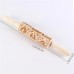 Nativity Scene Embossing Rolling Pin Christmas Pattern Xmas Wooden 3D Engraved Nativity With Jesus 9 Different Pattern Design For Baking Cookies