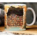 3D Bookshelf Mug, 3D Bookshelves Hole In A Wall Mug, 3D Effect Books Mugs,Creative Space Design Mugs, Coffee Mugs for Library Office,Book Lovers Coffee Mug, A Gift for Readers