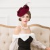 Fascinators Hats Headpiece Wool Saucer Hat Wedding Horse Race Ladies Day Cocktail Elegant With Headpiece Headwear