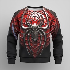 Boys 3D Spider Sweatshirt Pullover Long Sleeve 3D Print Fall Winter Fashion Streetwear Cool Polyester Kids 3-12 Years Outdoor Casual Daily Regular Fit