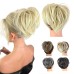 Tousled Updo Messy Hair BunClip in Hair Chignon with Side Comb Natural Adjustable Versatile Synthetic Hair Scrunchies for Women Girls