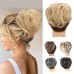 Tousled Updo Messy Hair BunClip in Hair Chignon with Side Comb Natural Adjustable Versatile Synthetic Hair Scrunchies for Women Girls