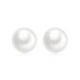 Women's White Freshwater Pearl Stud Earrings Fine Jewelry Classic Precious Stylish Simple S925 Sterling Silver Earrings Jewelry White For Wedding Engagement 1 Pair