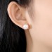 Women's White Freshwater Pearl Stud Earrings Fine Jewelry Classic Precious Stylish Simple S925 Sterling Silver Earrings Jewelry White For Wedding Engagement 1 Pair