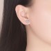 Women's Stud Earrings Hoop Earrings Earrings Retro Flower Shape Vintage Stylish Simple Luxury Sweet S925 Sterling Silver Earrings Jewelry Rosy Pink / White For Party Street Daily Holiday Festival 1