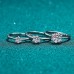 Ring Party Classic 1 2 3 Silver Precious Cute Stylish 1PC Zircon