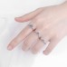 Ring Party Classic 1 2 3 Silver Precious Cute Stylish 1PC Zircon