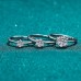 Ring Party Classic 1 2 3 Silver Precious Cute Stylish 1PC Zircon