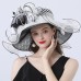 Hats Headwear Tulle Organza Bucket Hat Straw Hat Sun Hat Wedding Outdoor Horse Race Ladies Day Melbourne Cup Fashion Vintage Style With Bowknot Flower Headpiece Headwear