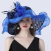 Hats Headwear Tulle Organza Bucket Hat Straw Hat Sun Hat Wedding Outdoor Horse Race Ladies Day Melbourne Cup Fashion Vintage Style With Bowknot Flower Headpiece Headwear