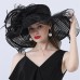 Hats Headwear Tulle Organza Bucket Hat Straw Hat Sun Hat Wedding Outdoor Horse Race Ladies Day Melbourne Cup Fashion Vintage Style With Bowknot Flower Headpiece Headwear