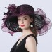 Hats Headwear Tulle Organza Bucket Hat Straw Hat Sun Hat Wedding Outdoor Horse Race Ladies Day Melbourne Cup Fashion Vintage Style With Bowknot Flower Headpiece Headwear