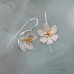 Women's Hoop Earrings Fine Jewelry Classic Flower Shape Elegant Stylish Earrings Jewelry Silver For Gift Festival 1 Pair