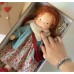 Cotton Body Waldorf Doll Doll Artist Handmade Mini Dress-Up Doll Diy Halloween Gift Box Packaging Blessing(excluding small animal accessories)