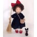 Cotton Body Waldorf Doll Doll Artist Handmade Mini Dress-Up Doll Diy Halloween Gift Box Packaging Blessing(excluding small animal accessories)