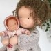 Cotton Body Waldorf Doll Doll Artist Handmade Mini Dress-Up Doll Diy Halloween Gift Box Packaging Blessing(excluding small animal accessories)