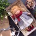 Cotton Body Waldorf Doll Doll Artist Handmade Mini Dress-Up Doll Diy Halloween Gift Box Packaging Blessing(excluding small animal accessories)