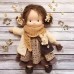 Cotton Body Waldorf Doll Doll Artist Handmade Mini Dress-Up Doll Diy Halloween Gift Box Packaging Blessing(excluding small animal accessories)