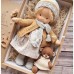 Cotton Body Waldorf Doll Doll Artist Handmade Mini Dress-Up Doll Diy Halloween Gift Box Packaging Blessing(excluding small animal accessories)