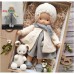 Cotton Body Waldorf Doll Doll Artist Handmade Mini Dress-Up Doll Diy Halloween Gift Box Packaging Blessing(excluding small animal accessories)