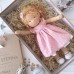 Cotton Body Waldorf Doll Doll Artist Handmade Mini Dress-Up Doll Diy Halloween Gift Box Packaging Blessing(excluding small animal accessories)