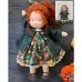 Cotton Body Waldorf Doll Doll Artist Handmade Mini Dress-Up Doll Diy Halloween Gift Box Packaging Blessing(excluding small animal accessories)