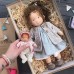 Cotton Body Waldorf Doll Doll Artist Handmade Mini Dress-Up Doll Diy Halloween Gift Box Packaging Blessing(excluding small animal accessories)