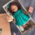 Cotton Body Waldorf Doll Doll Artist Handmade Mini Dress-Up Doll Diy Halloween Gift Box Packaging Blessing(excluding small animal accessories)