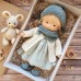 Cotton Body Waldorf Doll Doll Artist Handmade Mini Dress-Up Doll Diy Halloween Gift Box Packaging Blessing(excluding small animal accessories)