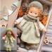 Cotton Body Waldorf Doll Doll Artist Handmade Mini Dress-Up Doll Diy Halloween Gift Box Packaging Blessing(excluding small animal accessories)