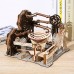 3D Wooden Puzzle Marble Run Set DIY Mechanical Track Electric Manual Model Building Block Kits Assembly Toy Gift for Teens Adult