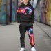 Boys 3D Football Hoodie & Pants Set Long Sleeve 3D Printing Fall Winter Active Fashion Cool Polyester Kids 3-12 Years Outdoor Street Vacation Regular Fit