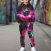 Boys 3D Football Hoodie & Pants Set Long Sleeve 3D Printing Fall Winter Active Fashion Cool Polyester Kids 3-12 Years Outdoor Street Vacation Regular Fit