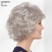 Mid Length Color Me Beautiful WhisperLite WigBeautiful Mid-Length Layered Waves with Elegant Wispy Bangs / Multi-tonal Shades of Blonde Silver Brown and Red