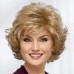 Mid Length Color Me Beautiful WhisperLite WigBeautiful Mid-Length Layered Waves with Elegant Wispy Bangs / Multi-tonal Shades of Blonde Silver Brown and Red