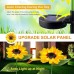 Solar Sunflower Waterproof Garden Lights 10 LED Starburst Swaying Lights Solar Outdoor Lights Garden Decor for BalconyGardenPathwayLawnBackyard