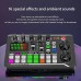 F998 Live Sound Card Audio Mixer Podcast Audio Interface with DJ Mixer Effects Voice Changer with Sound Effects for Karaoke Tiktok YouTube Live Streaming Record Gaming