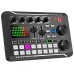 F998 Live Sound Card Audio Mixer Podcast Audio Interface with DJ Mixer Effects Voice Changer with Sound Effects for Karaoke Tiktok YouTube Live Streaming Record Gaming