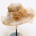 Hats Headwear Tulle Organza Bucket Hat Straw Hat Sun Hat Wedding Outdoor Kentucky Derby Melbourne Cup Fashion Vintage Style With Bowknot Printing Headpiece Headwear