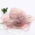 Hats Headwear Tulle Organza Bucket Hat Straw Hat Sun Hat Wedding Outdoor Kentucky Derby Melbourne Cup Fashion Vintage Style With Bowknot Printing Headpiece Headwear