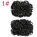 1pc Women's Girls' Hair Combs Wigs HAIR Instant Messy Bun Real Hair Wavy Curly Scrunchies Synthetic Large Thick Updo Ponytail Hairpieces for Women Girls Kids 1 PCS Dark Brown Golden Bun