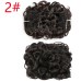 1pc Women's Girls' Hair Combs Wigs HAIR Instant Messy Bun Real Hair Wavy Curly Scrunchies Synthetic Large Thick Updo Ponytail Hairpieces for Women Girls Kids 1 PCS Dark Brown Golden Bun