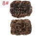 1pc Women's Girls' Hair Combs Wigs HAIR Instant Messy Bun Real Hair Wavy Curly Scrunchies Synthetic Large Thick Updo Ponytail Hairpieces for Women Girls Kids 1 PCS Dark Brown Golden Bun