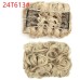 1pc Women's Girls' Hair Combs Wigs HAIR Instant Messy Bun Real Hair Wavy Curly Scrunchies Synthetic Large Thick Updo Ponytail Hairpieces for Women Girls Kids 1 PCS Dark Brown Golden Bun