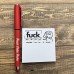 Funny Sticky Note, Funny Spoof Post-it Notes and Pens, Fuck Off Sticky Notes for Study Office Supplies, Notebook Labels, Unique Gift