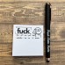 Funny Sticky Note, Funny Spoof Post-it Notes and Pens, Fuck Off Sticky Notes for Study Office Supplies, Notebook Labels, Unique Gift