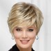 Victoria WhisperLite Wig Edgy Short Pixie Wig with An Asymmetrical Fringe and Rich Feathery Layers/Multi-tonal Shades of Blonde Silver Brown and Red