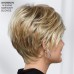 Victoria WhisperLite Wig Edgy Short Pixie Wig with An Asymmetrical Fringe and Rich Feathery Layers/Multi-tonal Shades of Blonde Silver Brown and Red