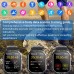 696 F407 Smart Watch 2.1 inch Smart Band Fitness Bracelet Bluetooth Pedometer Call Reminder Sleep Tracker Compatible with Android iOS Women Men Hands-Free Calls Custom Watch Face Always on Display IP